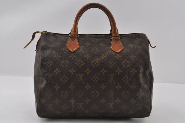 Authentic Louis Vuitton Monogram Speedy 30 Hand Boston Bag M41526 LV 4330I