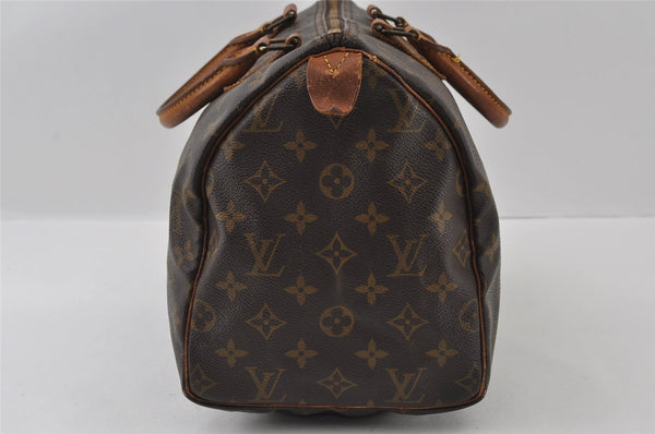 Authentic Louis Vuitton Monogram Speedy 30 Hand Boston Bag M41526 LV 4330I