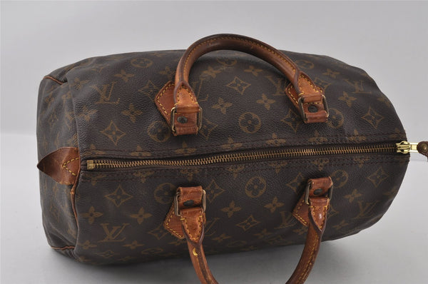 Authentic Louis Vuitton Monogram Speedy 30 Hand Boston Bag M41526 LV 4330I