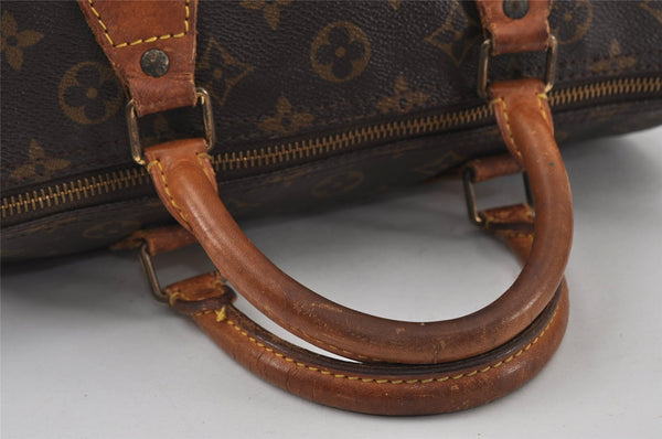 Authentic Louis Vuitton Monogram Speedy 30 Hand Boston Bag M41526 LV 4330I