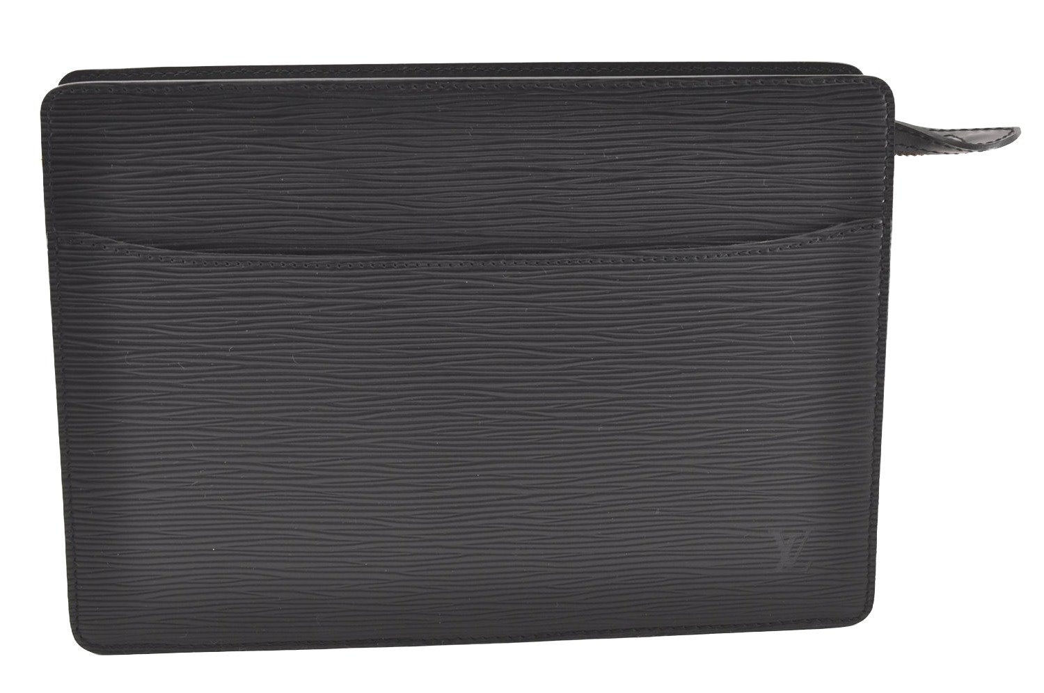 Authentic Louis Vuitton Epi Pochette Homme Clutch Hand Bag Black M52522 LV 4331I