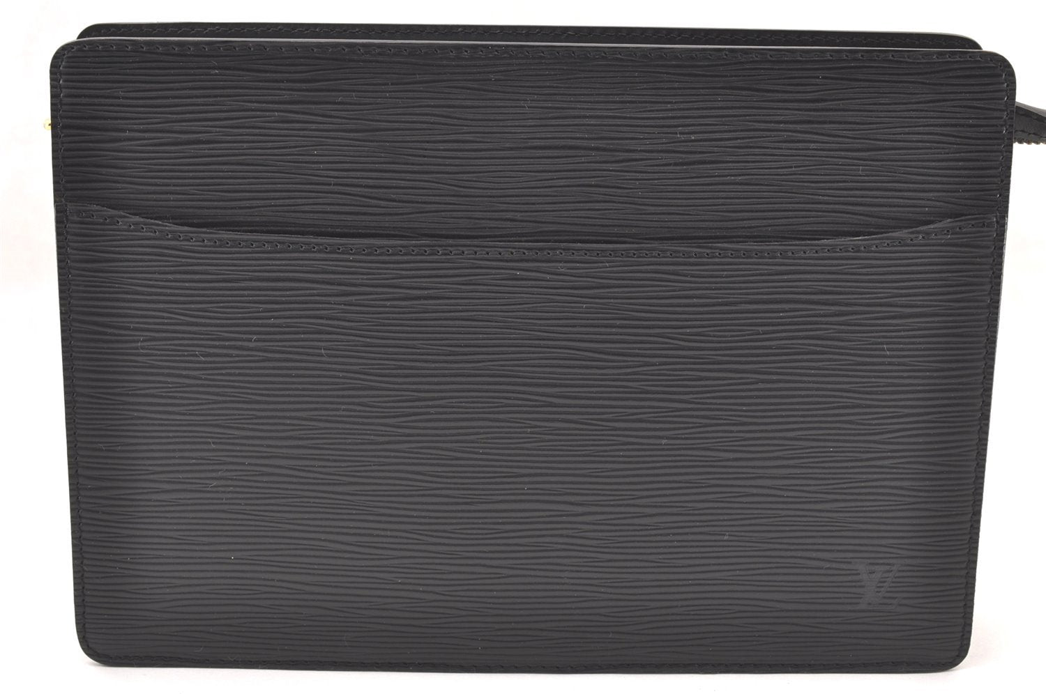 Authentic Louis Vuitton Epi Pochette Homme Clutch Hand Bag Black M52522 LV 4331I