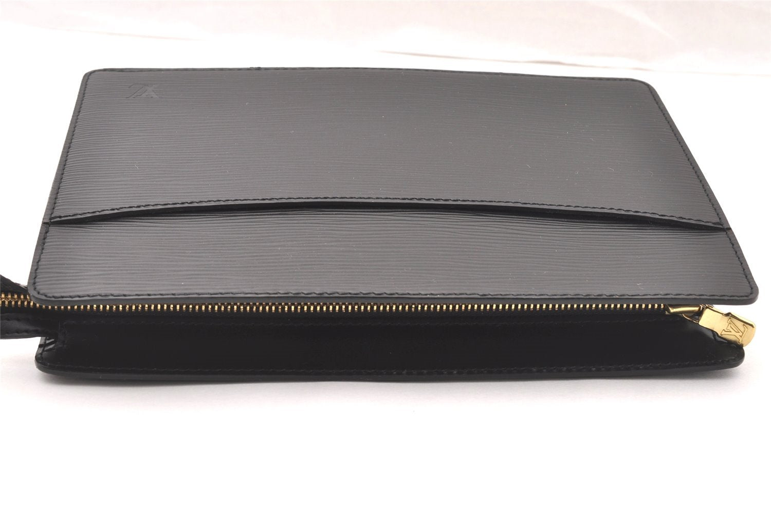 Authentic Louis Vuitton Epi Pochette Homme Clutch Hand Bag Black M52522 LV 4331I