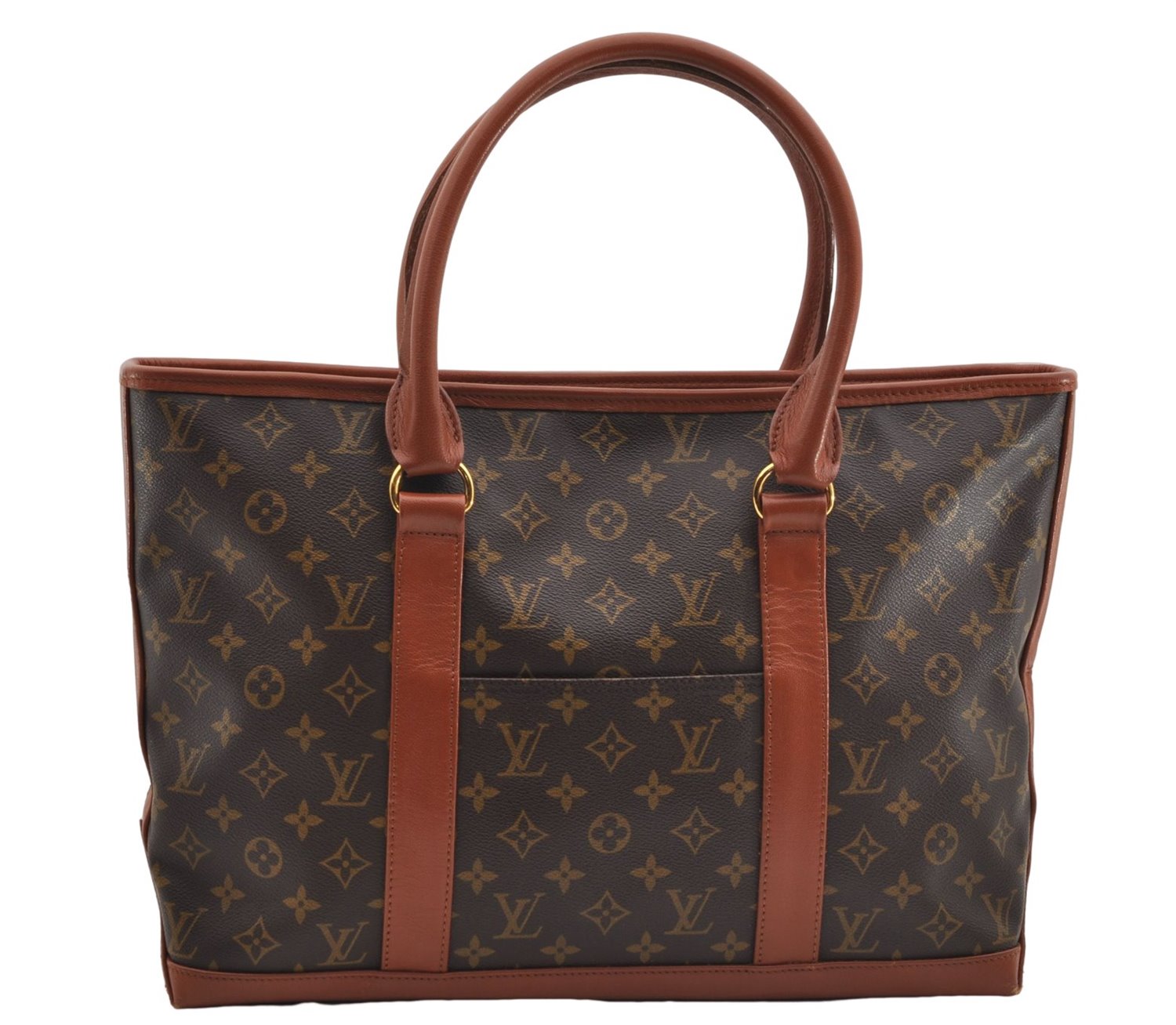 Auth Louis Vuitton Monogram Sac Weekend PM Vintage Tote Hand Bag M42425 LV 4332E