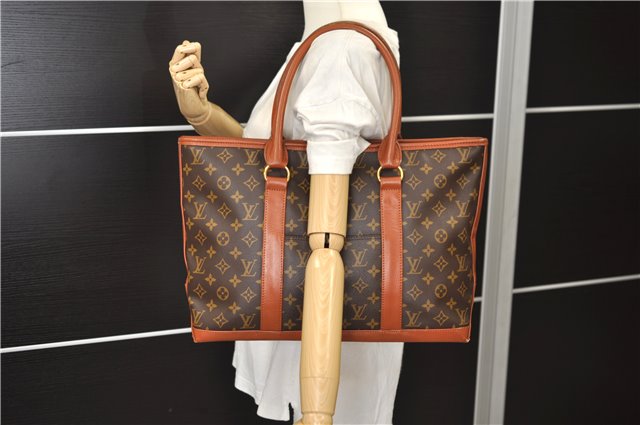 Auth Louis Vuitton Monogram Sac Weekend PM Vintage Tote Hand Bag M42425 LV 4332E