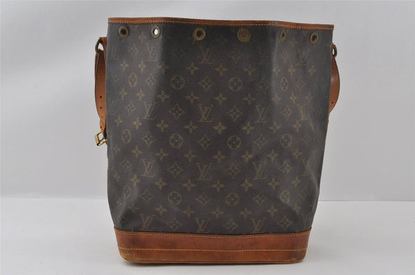 Authentic Louis Vuitton Monogram Noe Shoulder Drawstring Bag M42224 LV 4334I