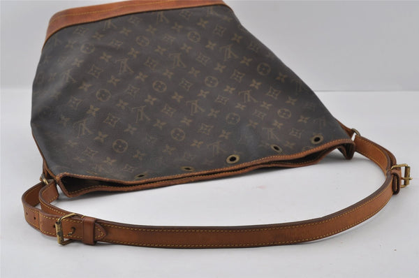 Authentic Louis Vuitton Monogram Noe Shoulder Drawstring Bag M42224 LV 4334I