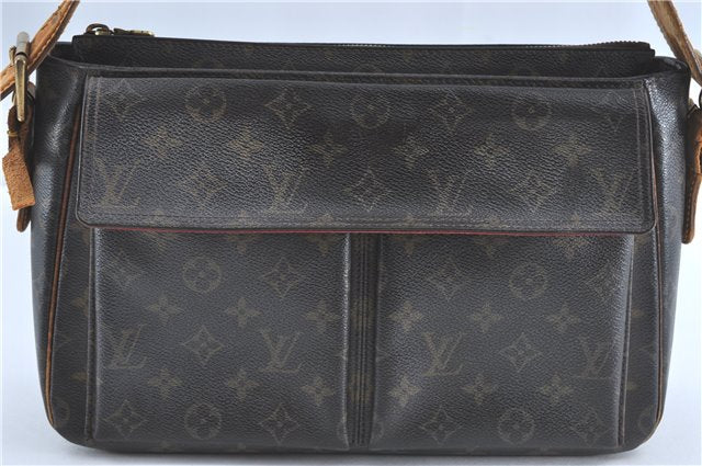 Authentic Louis Vuitton Monogram Viva Cite GM Shoulder Bag M51163 LV 4336C