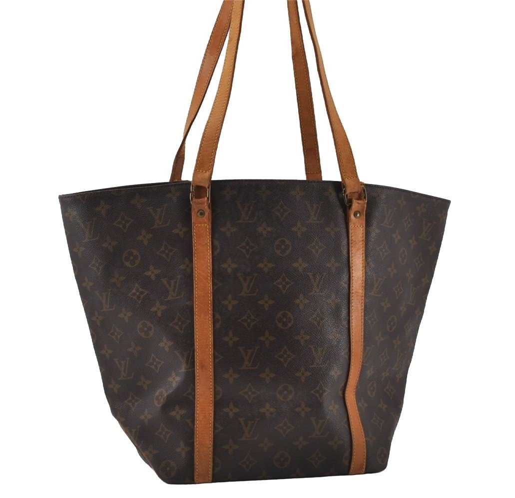 Authentic Louis Vuitton Monogram Sac Shopping PM Tote Bag M51108 LV Junk 4336I