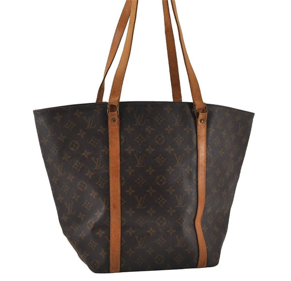Authentic Louis Vuitton Monogram Sac Shopping PM Tote Bag M51108 LV Junk 4336I