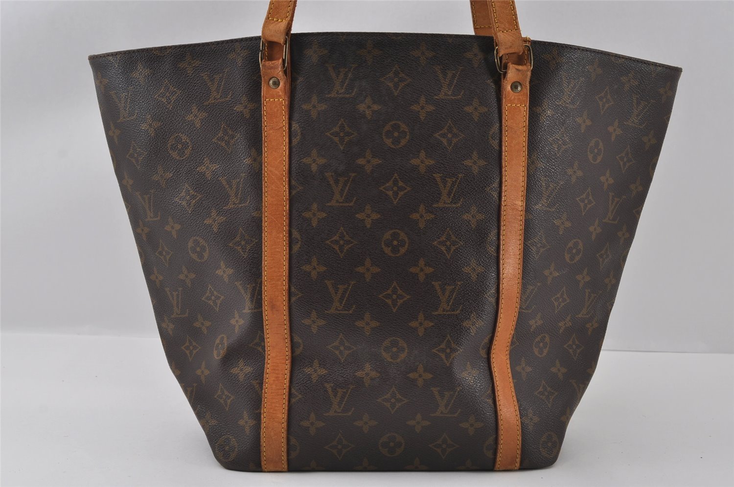 Authentic Louis Vuitton Monogram Sac Shopping PM Tote Bag M51108 LV Junk 4336I