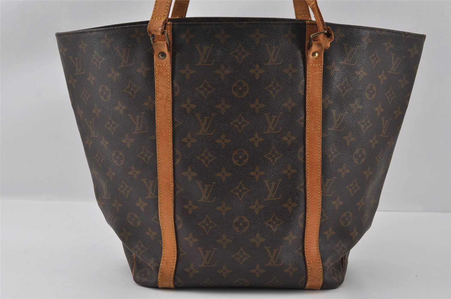 Authentic Louis Vuitton Monogram Sac Shopping PM Tote Bag M51108 LV Junk 4336I