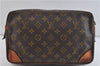 Auth LOUIS VUITTON Monogram Compiegne 28 Clutch Hand Bag M51845 LV Junk 4337C