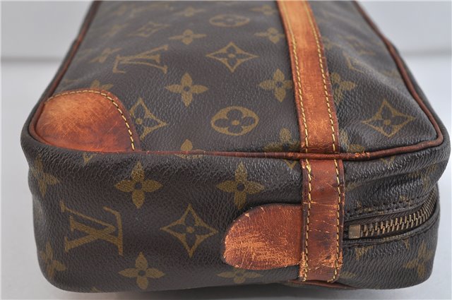 Auth LOUIS VUITTON Monogram Compiegne 28 Clutch Hand Bag M51845 LV Junk 4337C