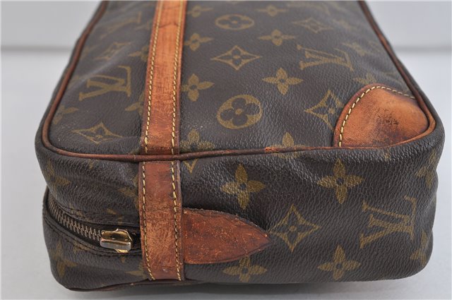 Auth LOUIS VUITTON Monogram Compiegne 28 Clutch Hand Bag M51845 LV Junk 4337C