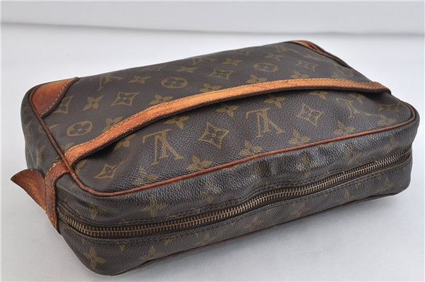 Auth LOUIS VUITTON Monogram Compiegne 28 Clutch Hand Bag M51845 LV Junk 4337C