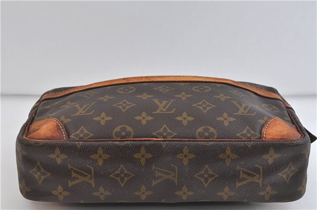 Auth LOUIS VUITTON Monogram Compiegne 28 Clutch Hand Bag M51845 LV Junk 4337C