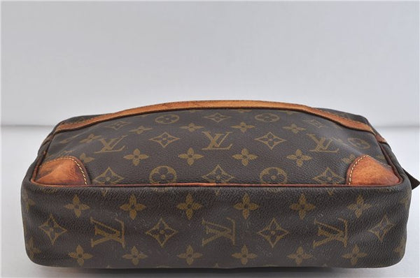 Auth LOUIS VUITTON Monogram Compiegne 28 Clutch Hand Bag M51845 LV Junk 4337C