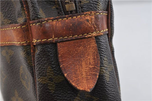 Auth LOUIS VUITTON Monogram Compiegne 28 Clutch Hand Bag M51845 LV Junk 4337C