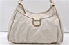 Authentic GUCCI Abbey Vintage Shoulder Hand Bag Leather 189833 White 4337E