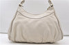 Authentic GUCCI Abbey Vintage Shoulder Hand Bag Leather 189833 White 4337E