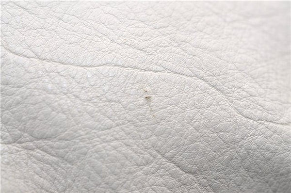 Authentic GUCCI Abbey Vintage Shoulder Hand Bag Leather 189833 White 4337E