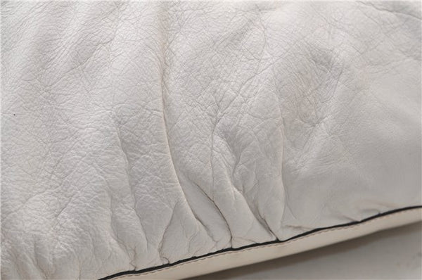 Authentic GUCCI Abbey Vintage Shoulder Hand Bag Leather 189833 White 4337E