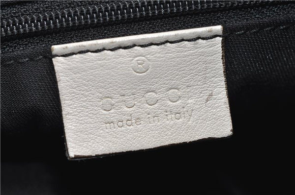 Authentic GUCCI Abbey Vintage Shoulder Hand Bag Leather 189833 White 4337E