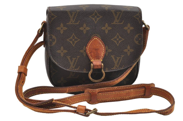 Authentic Louis Vuitton Monogram Saint Cloud PM M51244 Shoulder Cross Bag 4337I