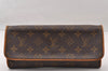 Authentic Louis Vuitton Monogram Pochette Twin GM Shoulder Bag M51852 LV 4338I