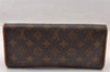 Authentic Louis Vuitton Monogram Pochette Twin GM Shoulder Bag M51852 LV 4338I