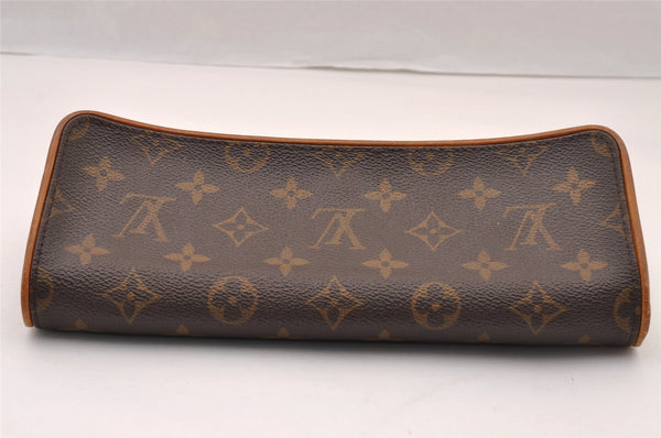 Authentic Louis Vuitton Monogram Pochette Twin GM Shoulder Bag M51852 LV 4338I