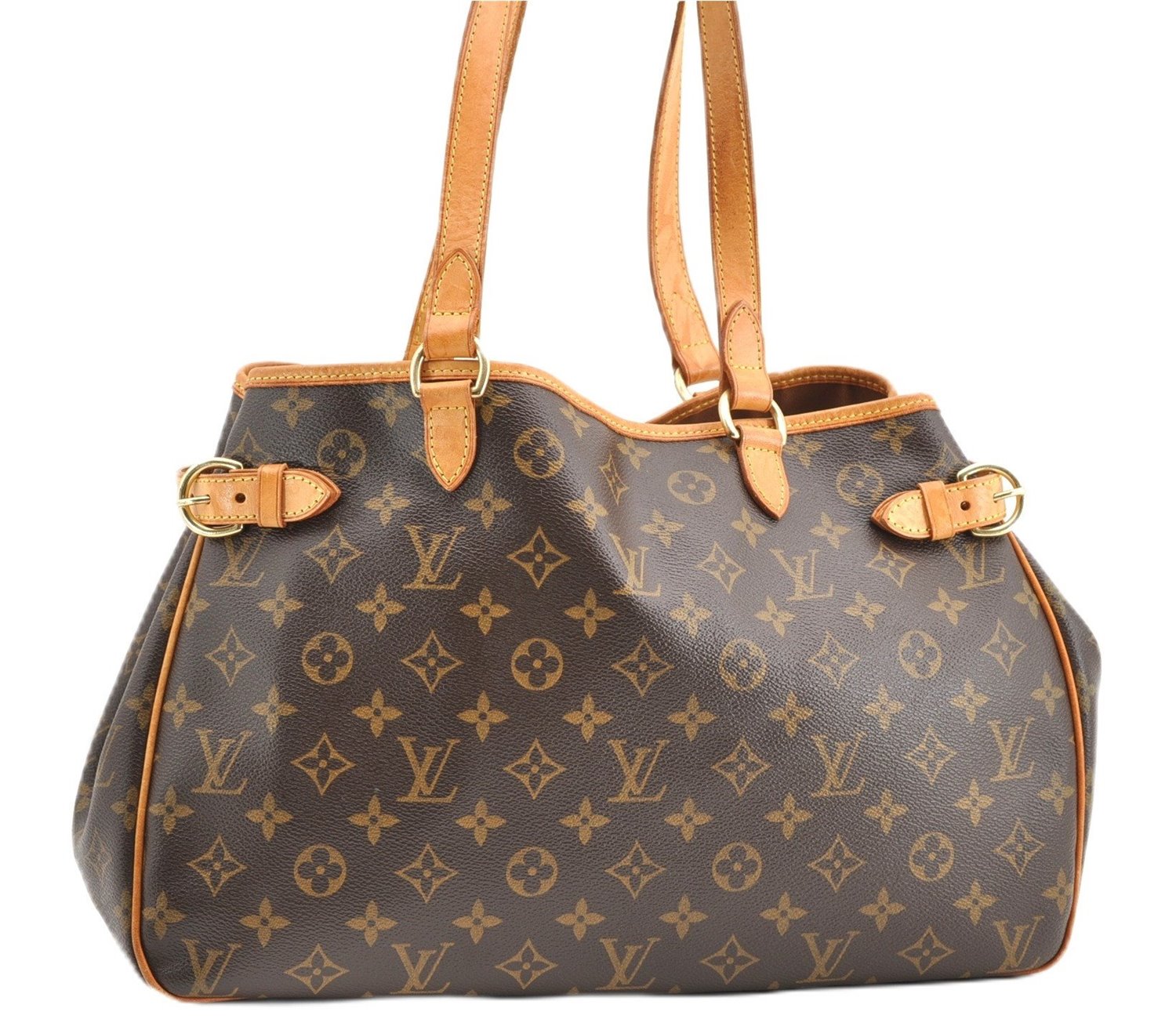 Authentic Louis Vuitton Monogram Batignolles Horizontal Tote Bag M51154 LV 4339F