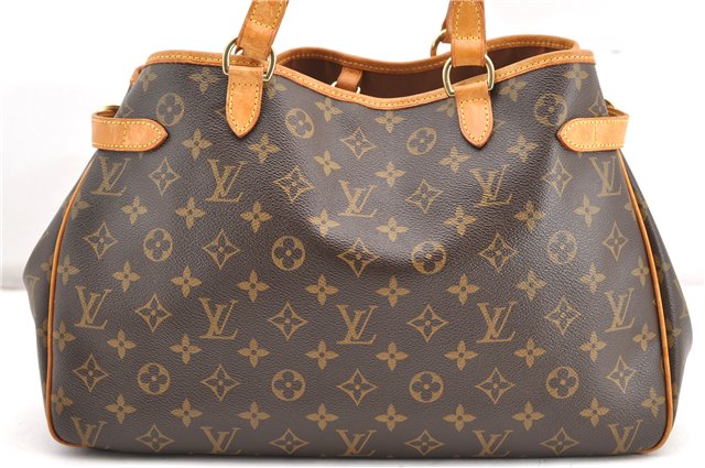 Authentic Louis Vuitton Monogram Batignolles Horizontal Tote Bag M51154 LV 4339F
