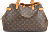 Authentic Louis Vuitton Monogram Batignolles Horizontal Tote Bag M51154 LV 4339F
