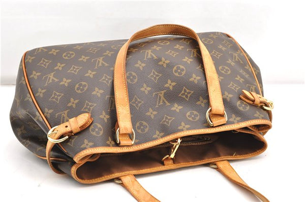 Authentic Louis Vuitton Monogram Batignolles Horizontal Tote Bag M51154 LV 4339F