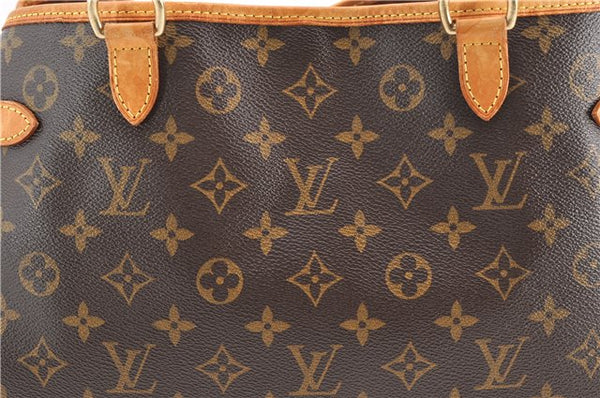 Authentic Louis Vuitton Monogram Batignolles Horizontal Tote Bag M51154 LV 4339F
