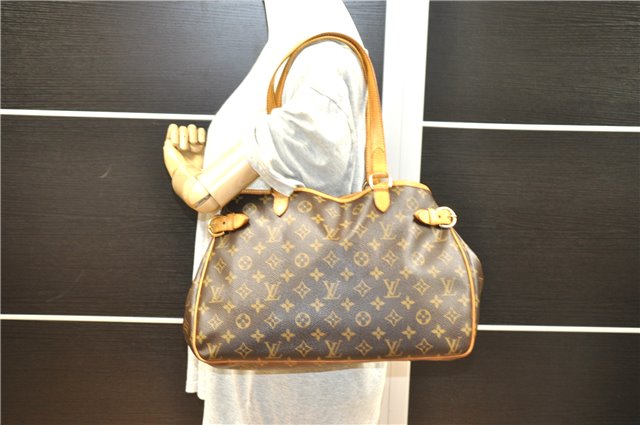 Authentic Louis Vuitton Monogram Batignolles Horizontal Tote Bag M51154 LV 4339F
