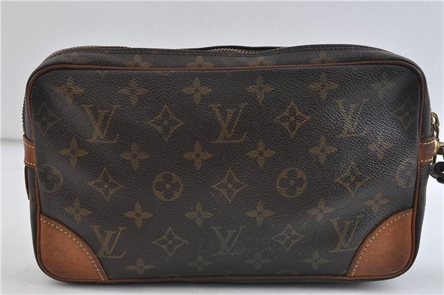 Auth LOUIS VUITTON Monogram Marly Dragonne PM Clutch Hand Bag M51827 LV 4340C