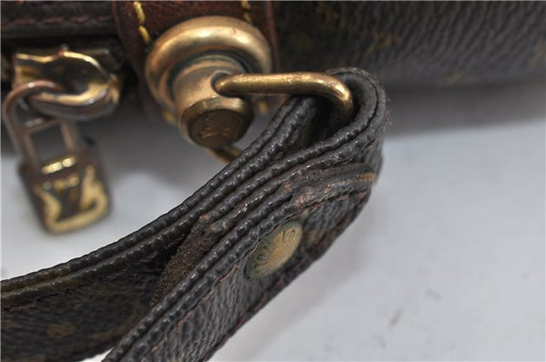 Auth LOUIS VUITTON Monogram Marly Dragonne PM Clutch Hand Bag M51827 LV 4340C