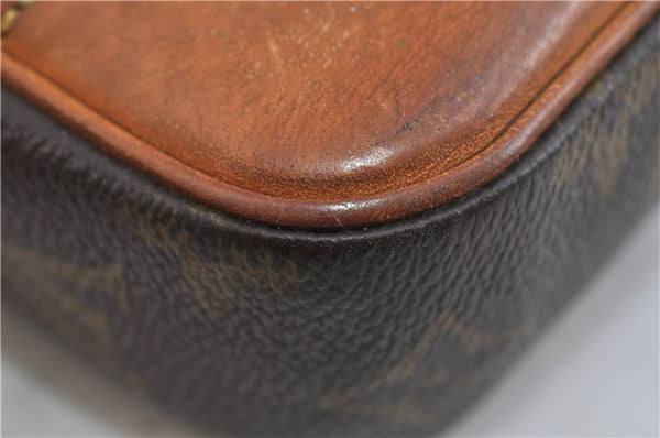 Auth LOUIS VUITTON Monogram Marly Dragonne PM Clutch Hand Bag M51827 LV 4340C