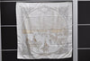 Authentic HERMES Carre 90 Scarf "MARINE ET CAVALERIE" Silk White Ivory 4341D