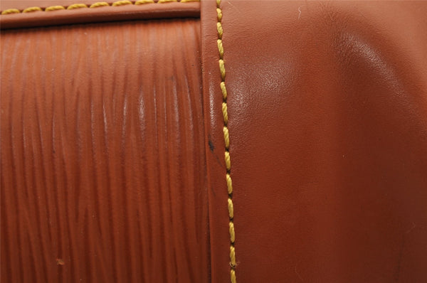 Authentic Louis Vuitton Epi Randonnee PM Shoulder Bag Brown M52353 LV 4341I