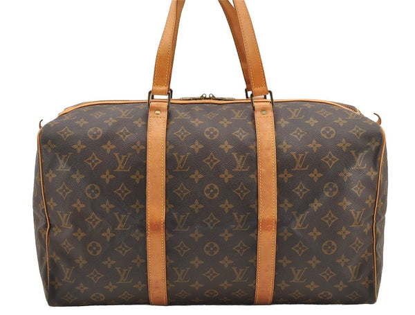 Authentic Louis Vuitton Monogram Sac Souple 45 Hand Boston Bag M41624 LV 4342I