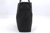 Authentic FENDI Zucca Vintage Shoulder Tote Bag Nylon Leather Black 4344E