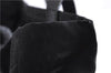 Authentic FENDI Zucca Vintage Shoulder Tote Bag Nylon Leather Black 4344E