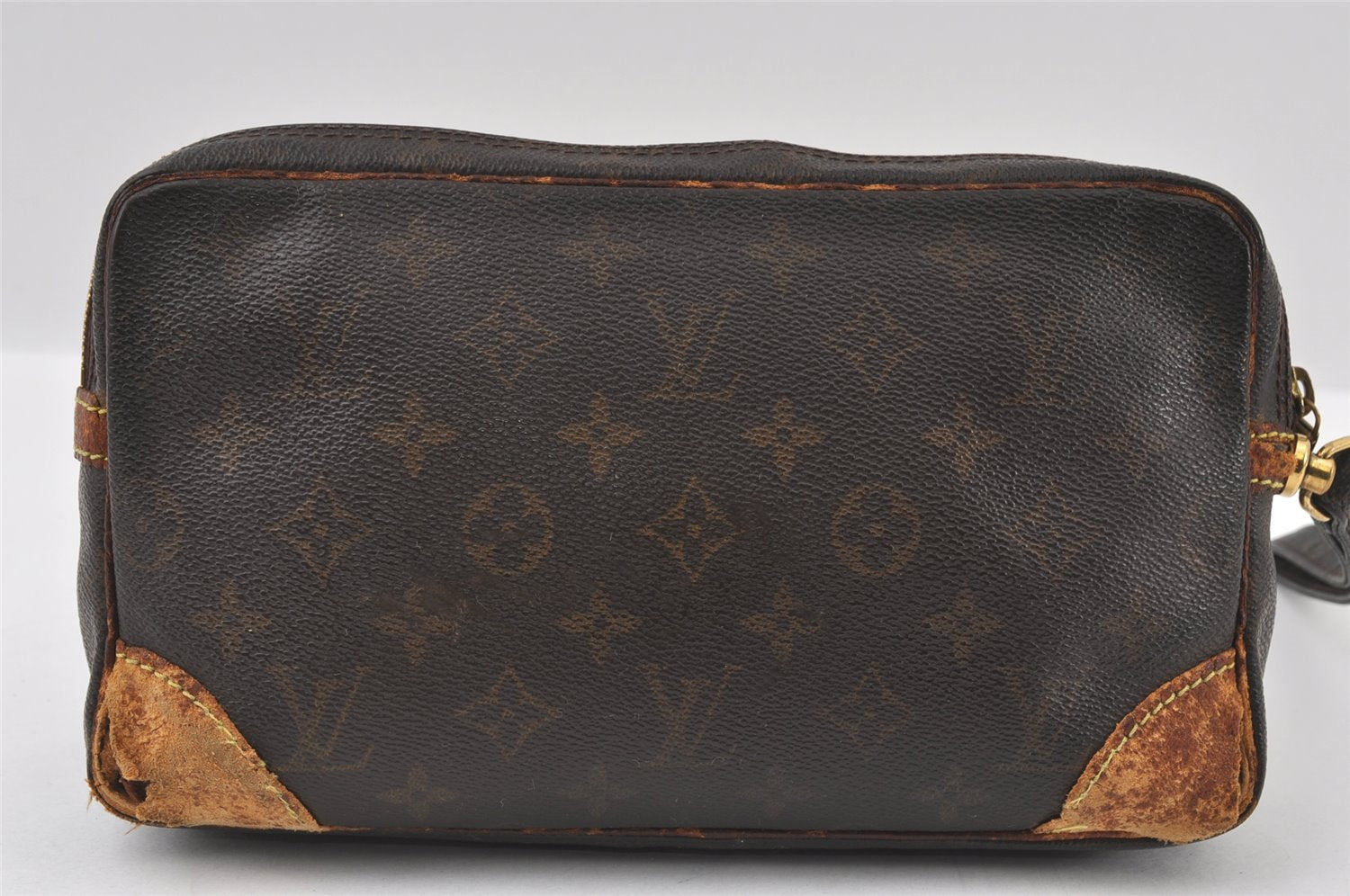 Authentic Louis Vuitton Monogram Marly Dragonne GM M51825 Clutch Hand Bag 4344I
