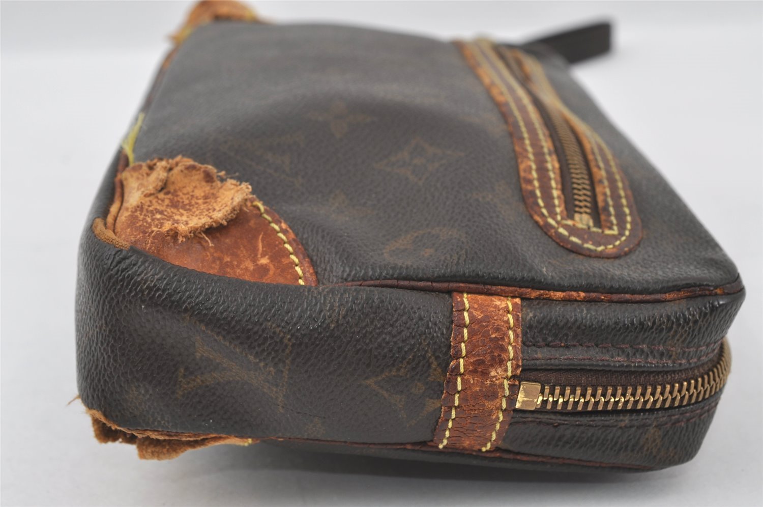 Authentic Louis Vuitton Monogram Marly Dragonne GM M51825 Clutch Hand Bag 4344I