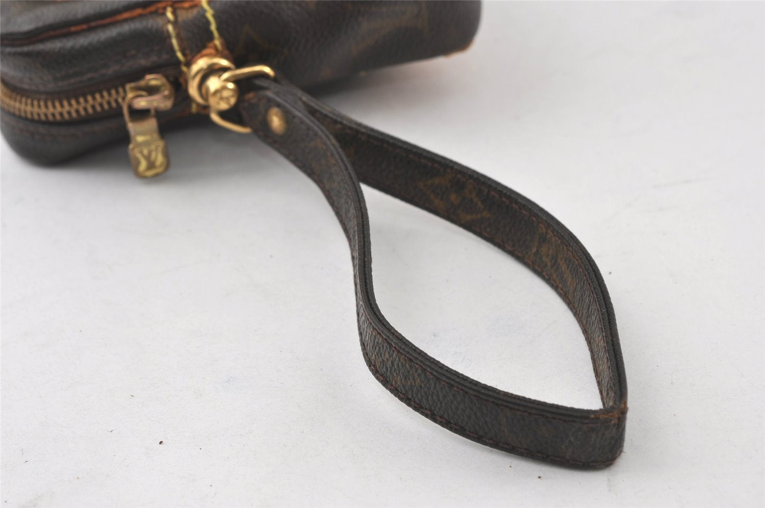 Authentic Louis Vuitton Monogram Marly Dragonne GM M51825 Clutch Hand Bag 4344I