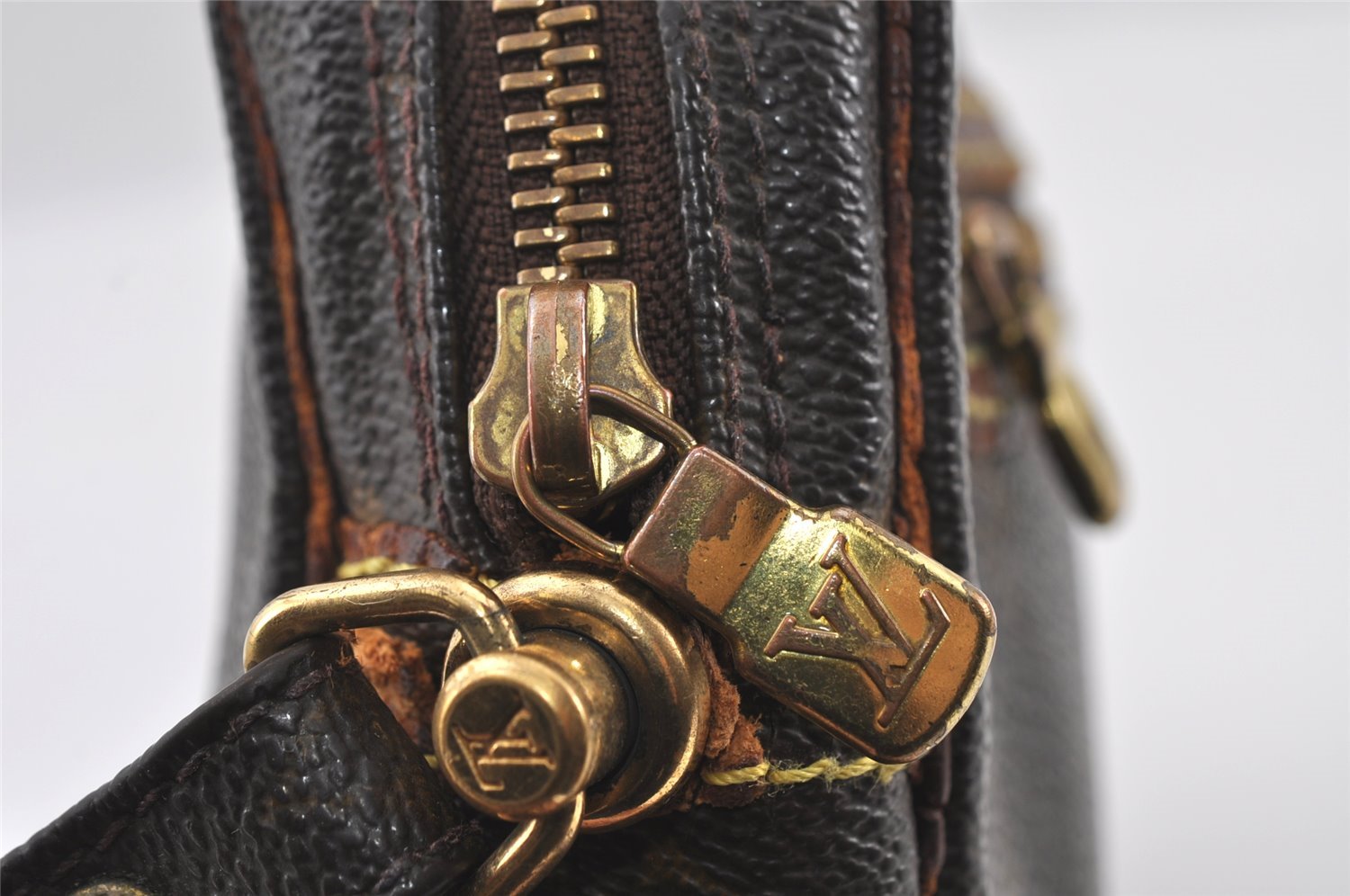 Authentic Louis Vuitton Monogram Marly Dragonne GM M51825 Clutch Hand Bag 4344I